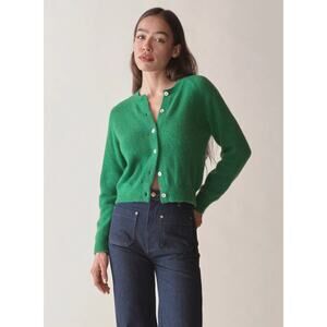 Doen Petra Cardigan in Evergreen size XS